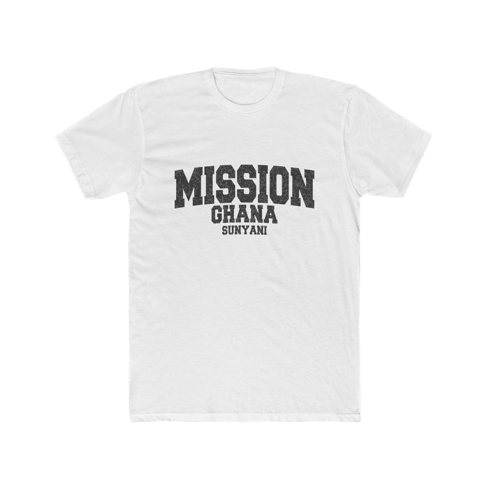 Ghana Sunyani Mission T-Shirt in Solid White, front view