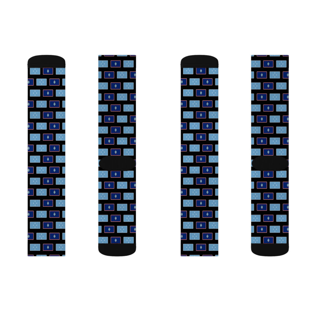 Micronesia Guam Mission Flag Socks