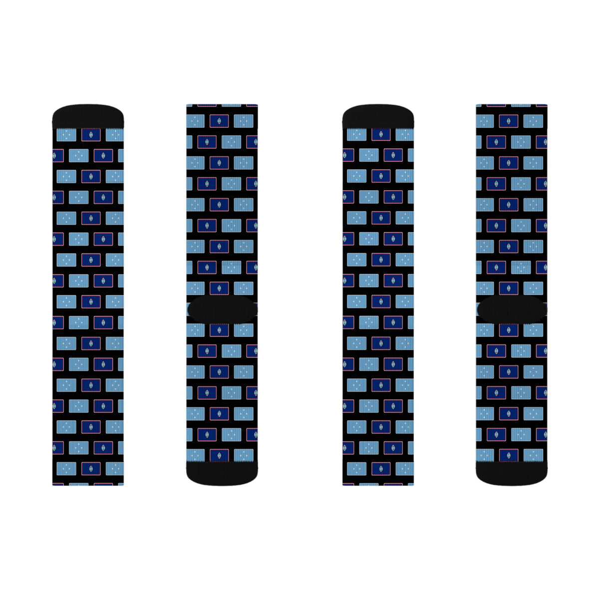 Micronesia Guam Mission Flag Socks