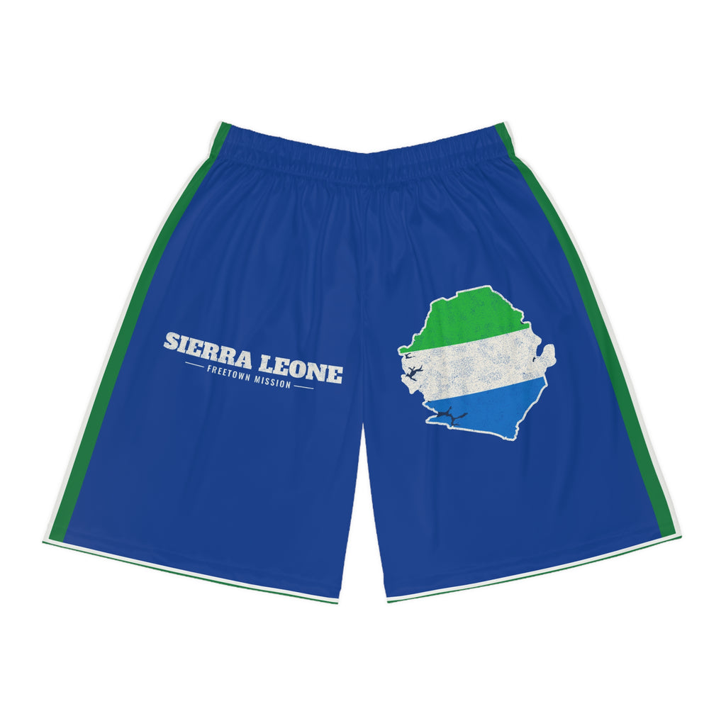 Sierra Leone Freetown Mission Basketball Shorts, front view