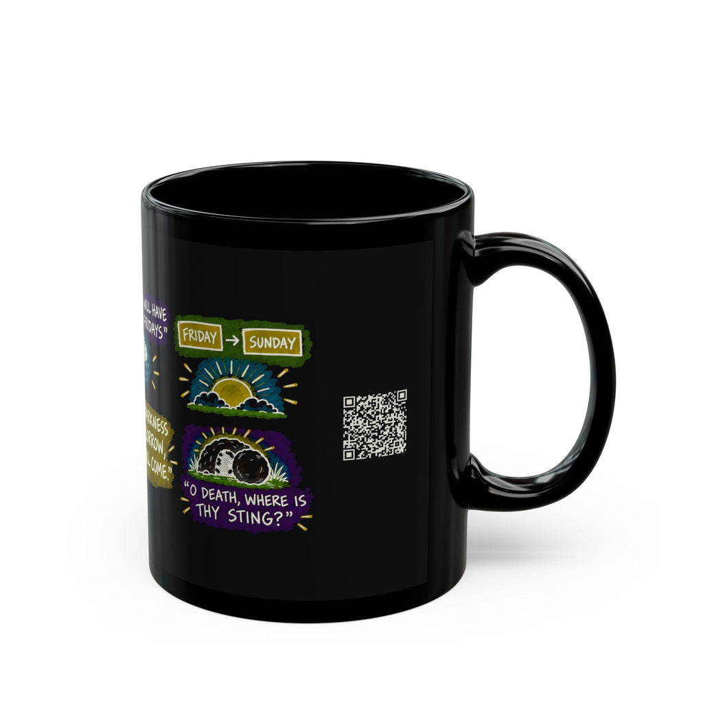 Sunday Will Come Sketch Note Black Mug — Joseph B. Wirthlin