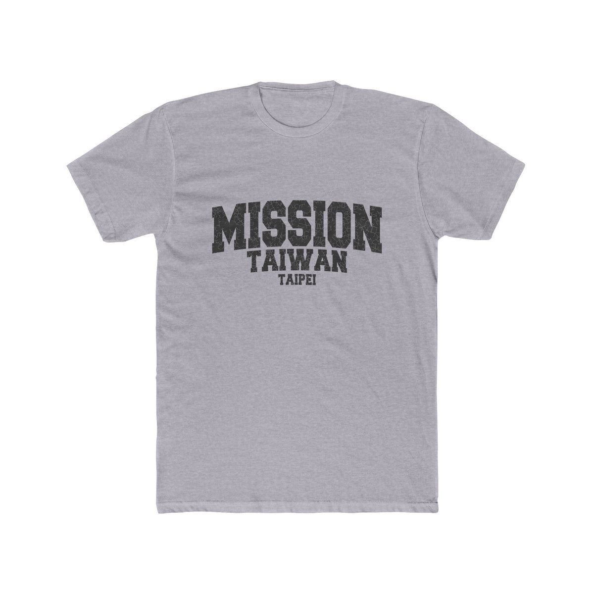 Taiwan Taipei Mission T-Shirt in Heather Grey, front view