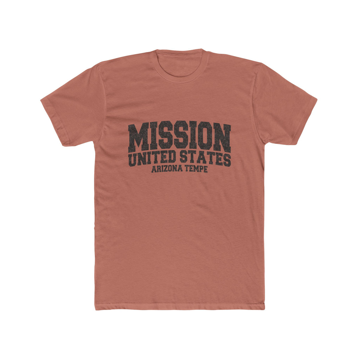 Arizona Tempe Mission T-Shirt in Solid Desert Pink, front view