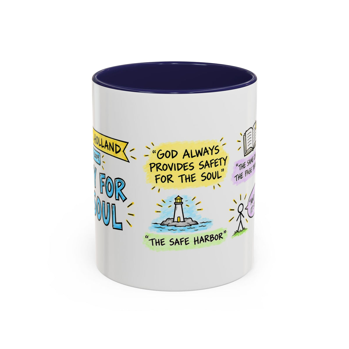 Safety for the Soul Sketch Note Mug — Jeffrey R. Holland