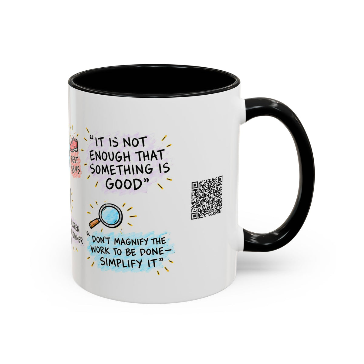 Good, Better, Best Sketch Note Mug — Dallin H. Oaks