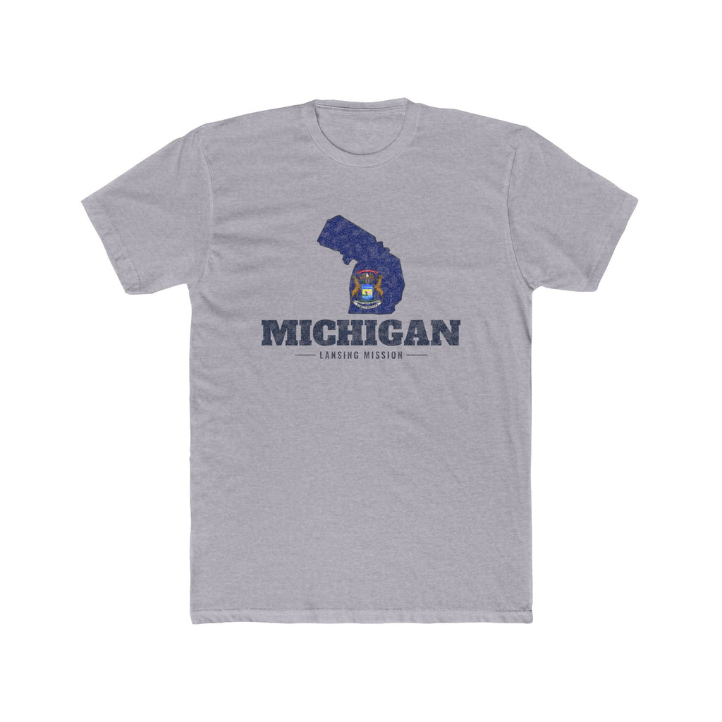 Michigan Lansing Mission Flag Map Shirt