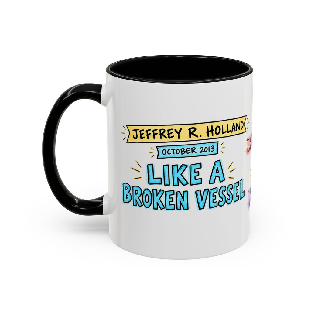 Like a Broken Vessel Sketch Note Mug — Jeffrey R. Holland