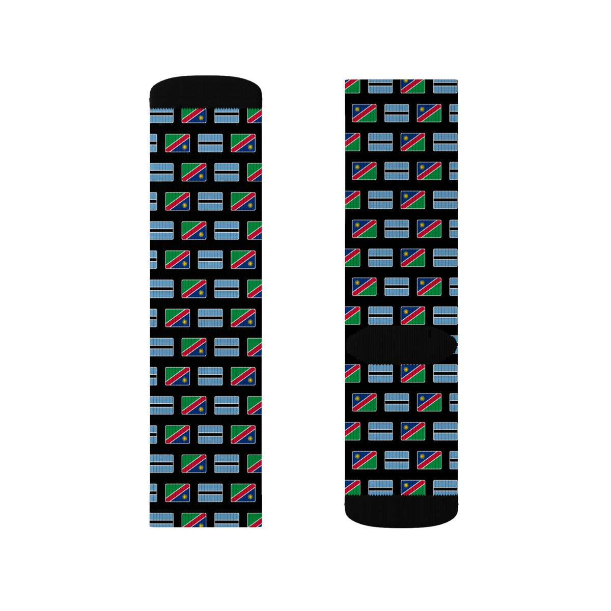 Botswana/Namibia Mission Flag Socks