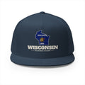 Wisconsin Milwaukee Mission Flag Map Trucker Hat