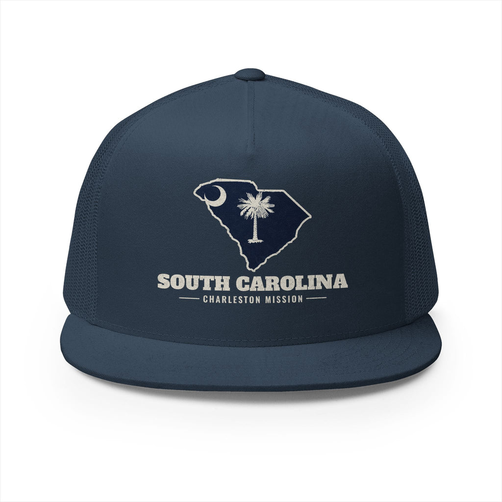 South Carolina Charleston Mission Flag Map Trucker Hat