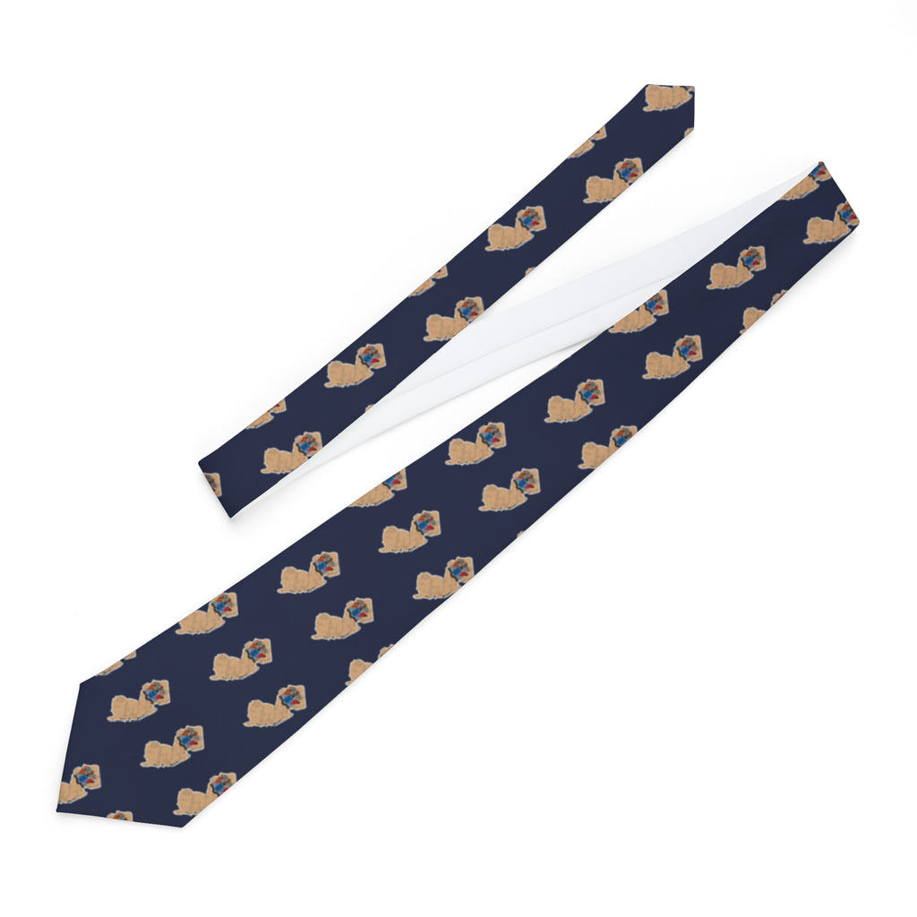 New Jersey Mission Flag Map Tie