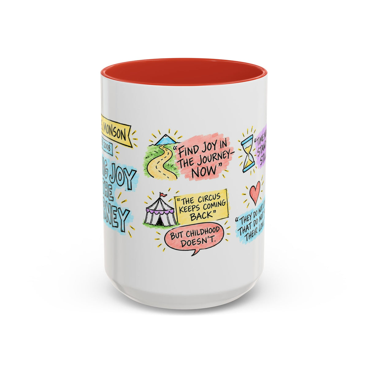 Finding Joy in the Journey Sketch Note Mug — Thomas S. Monson