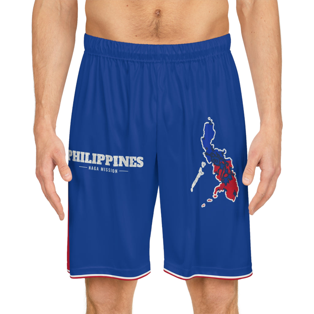 Philippines Naga Mission Basketball Shorts, worn, front view