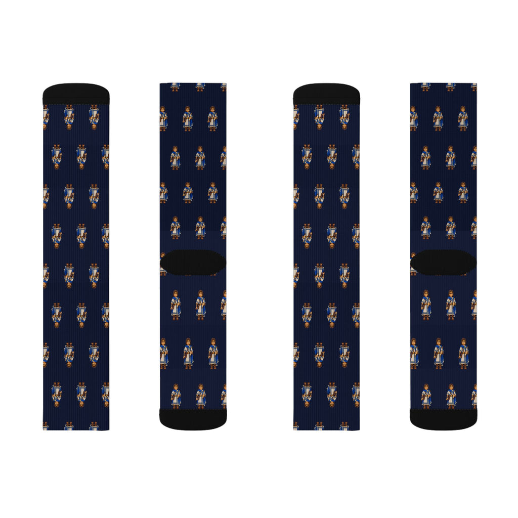 Omner Brick Chess crew socks by Weak Things view 2