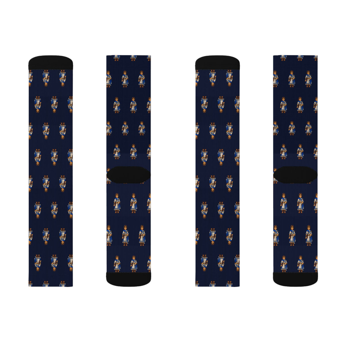 Omner Brick Chess crew socks by Weak Things view 2
