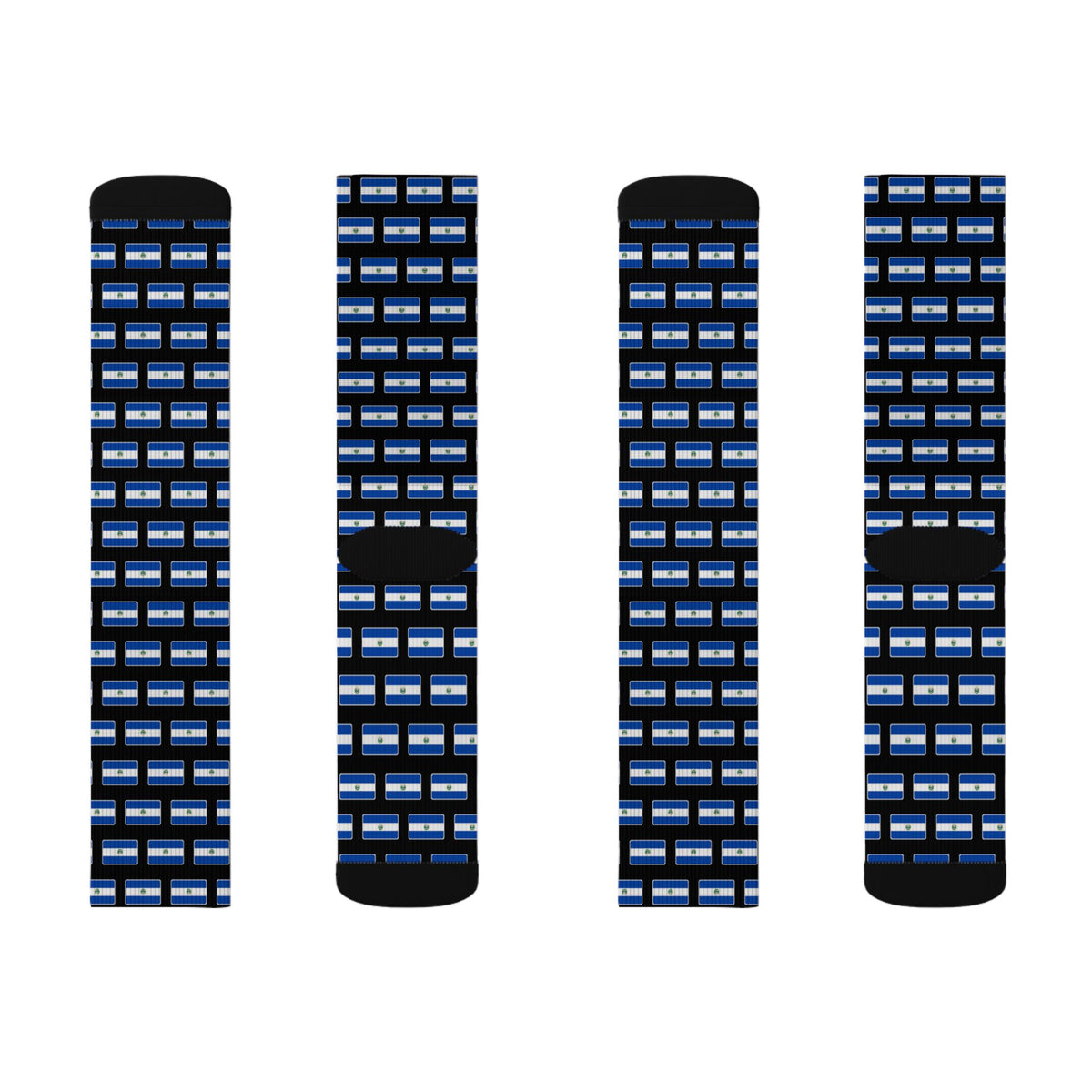 El Salvador Mission Flag Socks
