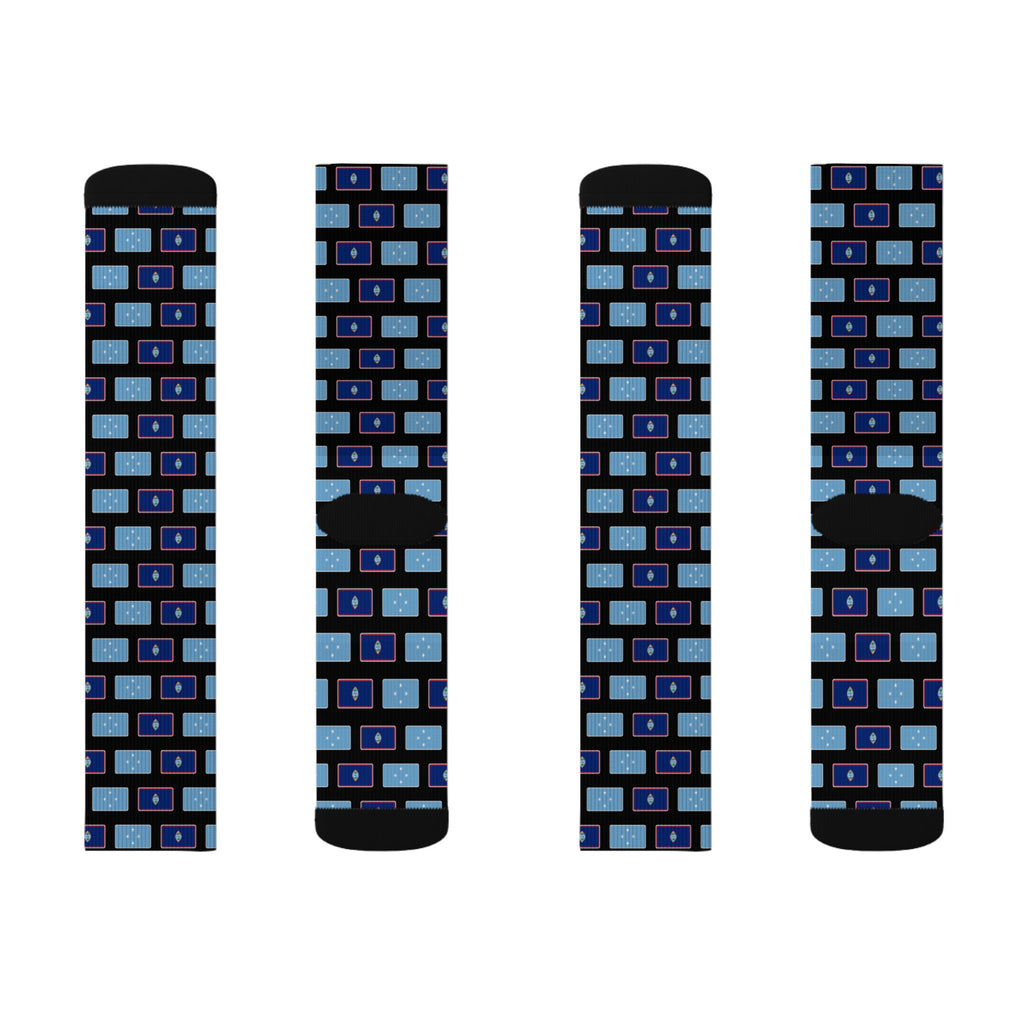 Micronesia Guam Mission Flag Socks