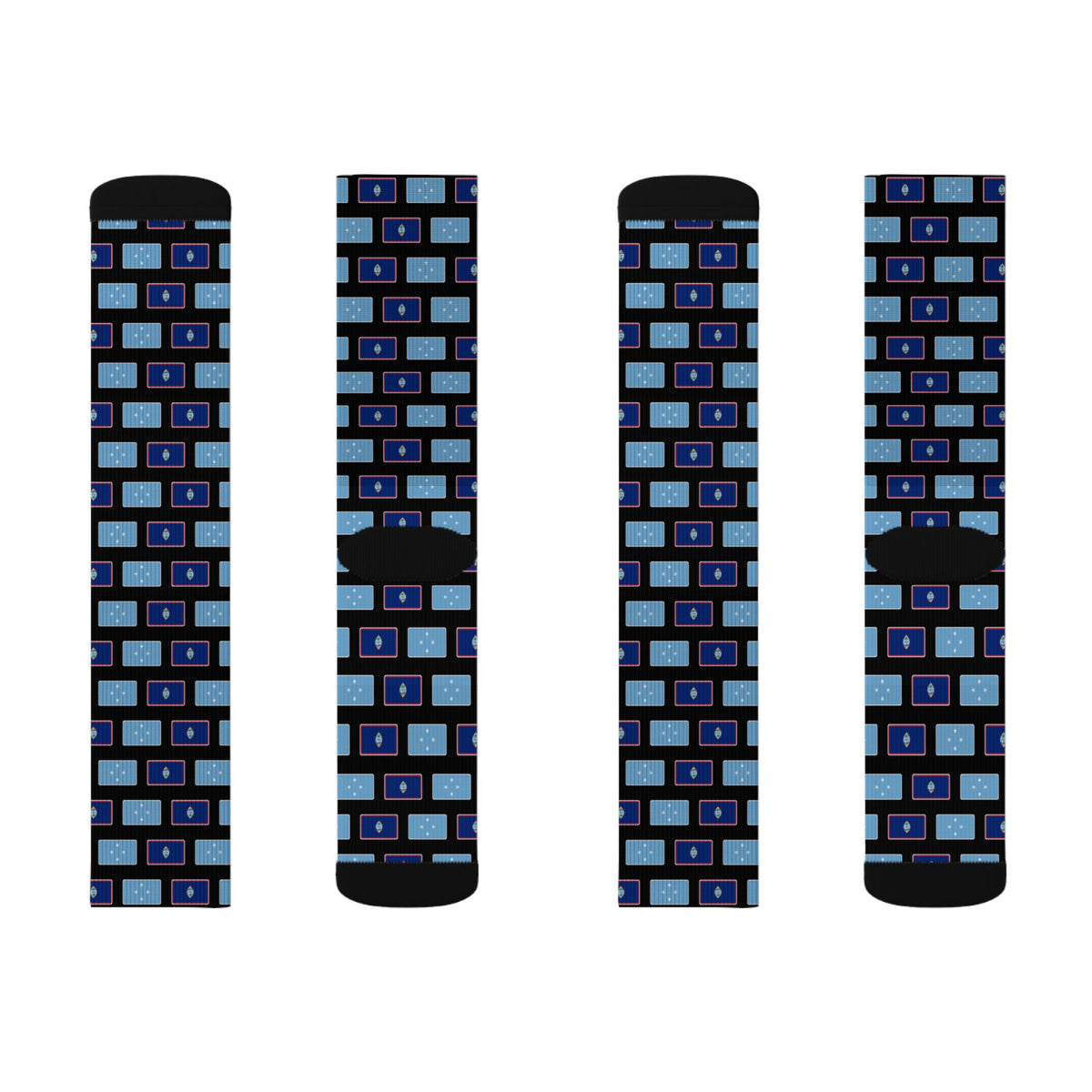 Micronesia Guam Mission Flag Socks