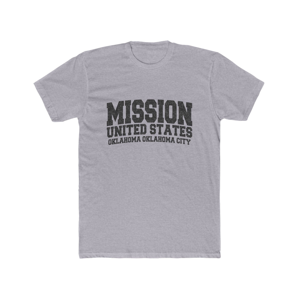 Oklahoma Oklahoma City Mission T-Shirt in Heather Grey, front view