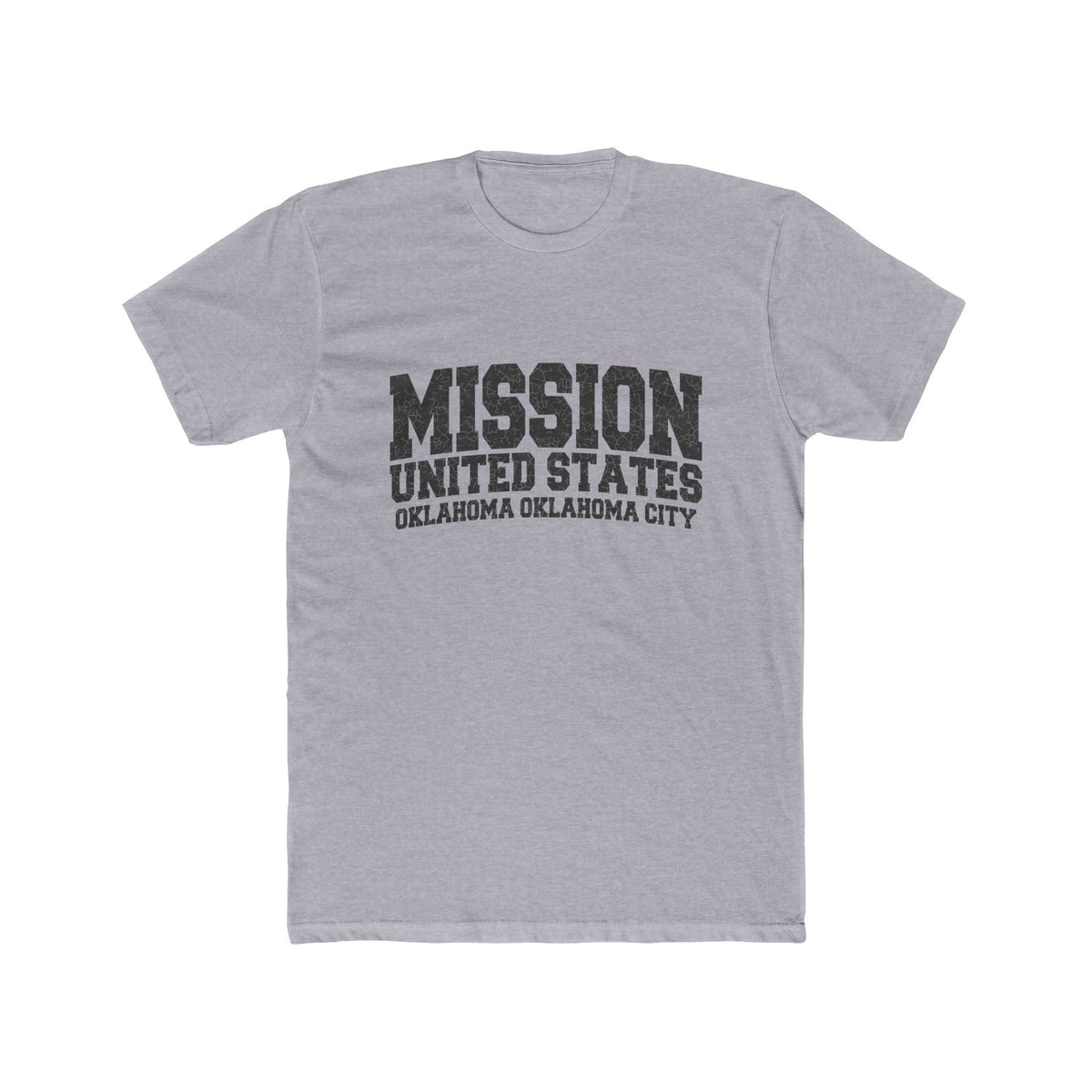 Oklahoma Oklahoma City Mission T-Shirt in Heather Grey, front view