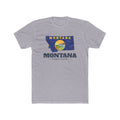 Montana Missoula Mission Flag Map shirt in Heather Grey: flag-filled map printed on the front