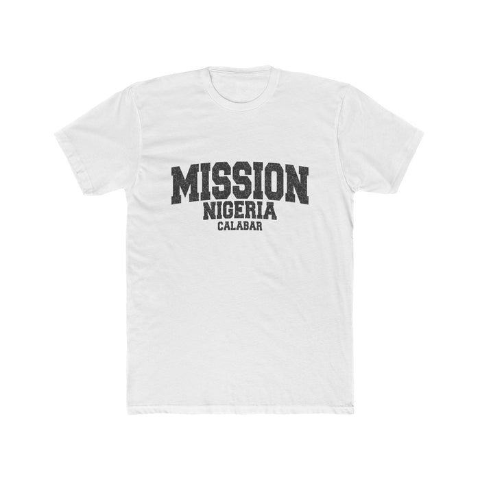 Nigeria Calabar Mission T-Shirt in Solid White, front view