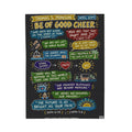 Be of Good Cheer Sketch Note Plush Blanket — Thomas S. Monson