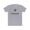 Mozambique Maputo Mission Flag Map shirt in Heather Grey: flag-filled map printed on the front