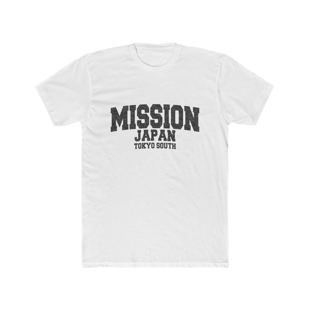 Japan Tokyo South Mission T-Shirt in Solid White, front view