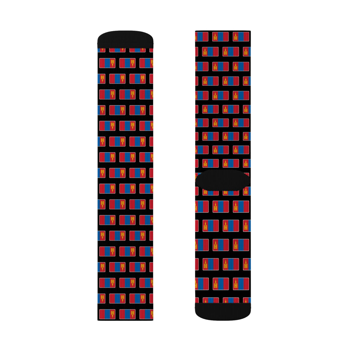 Mongolia Mission Flag Socks