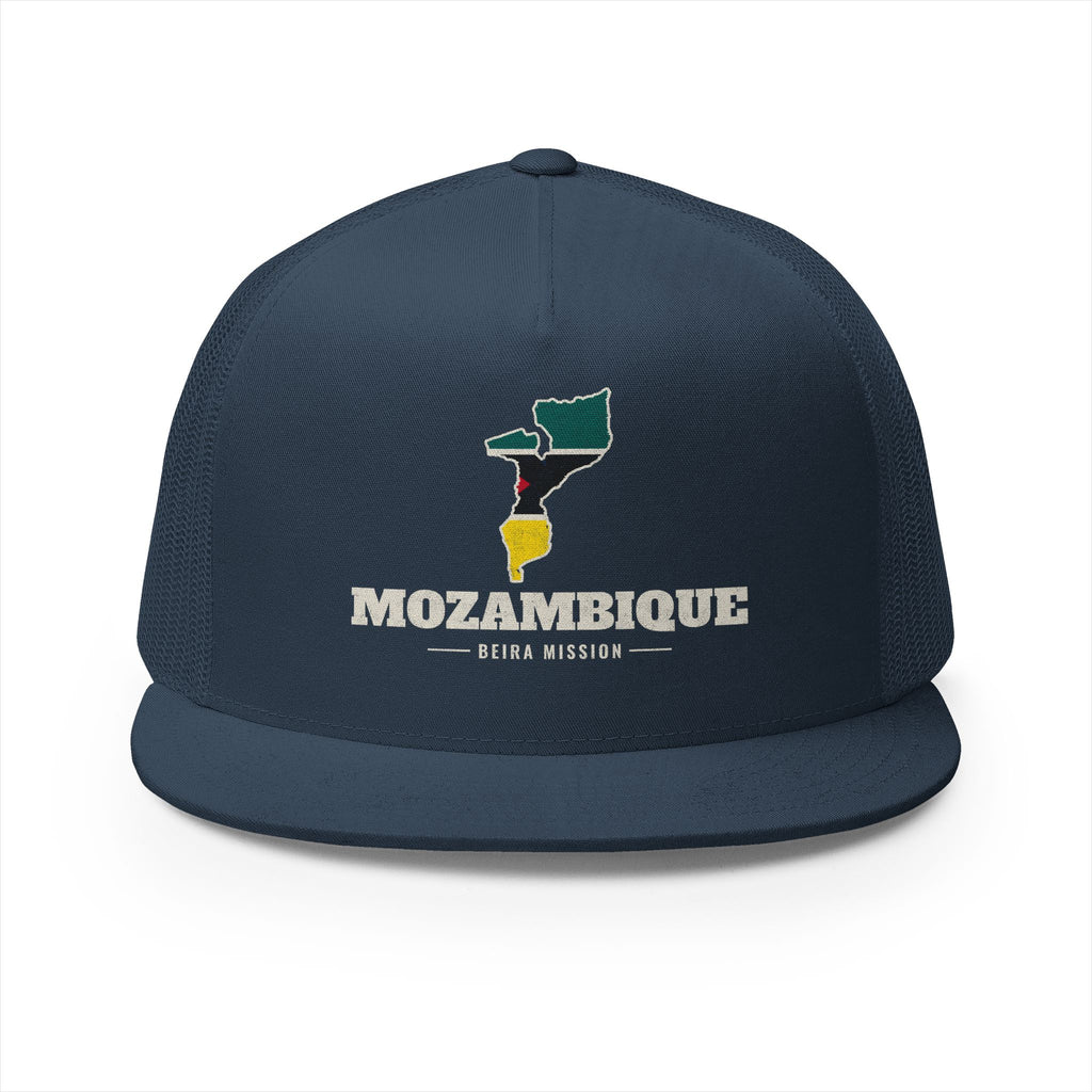 Mozambique Beira Mission Flag Map Trucker Hat