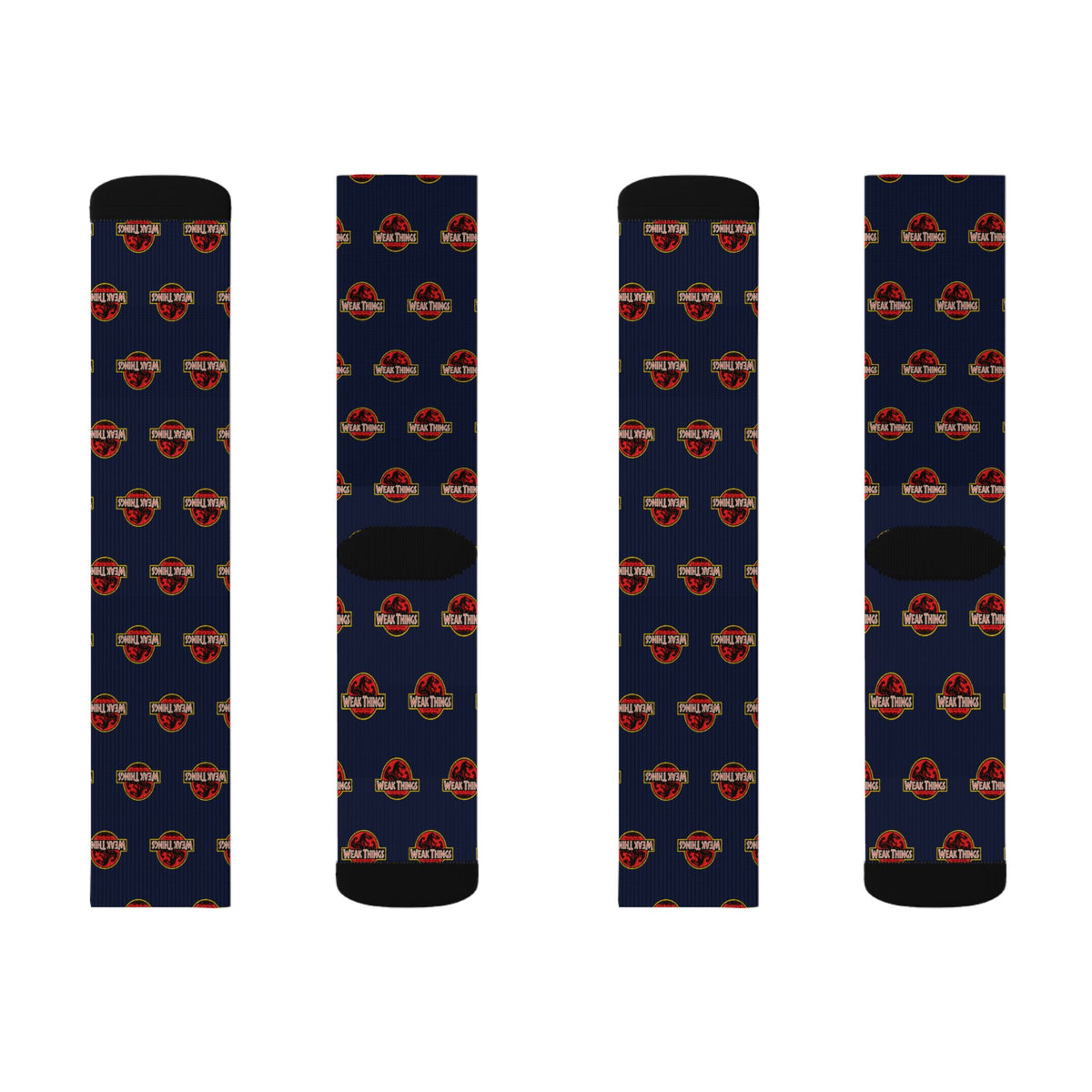 Weak Things Become Strong T-Rex crew socks by Weak Things view 4