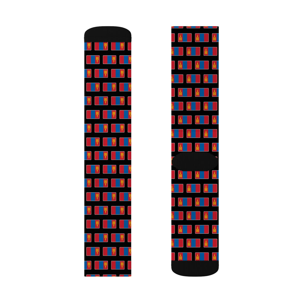 Mongolia Mission Flag Socks