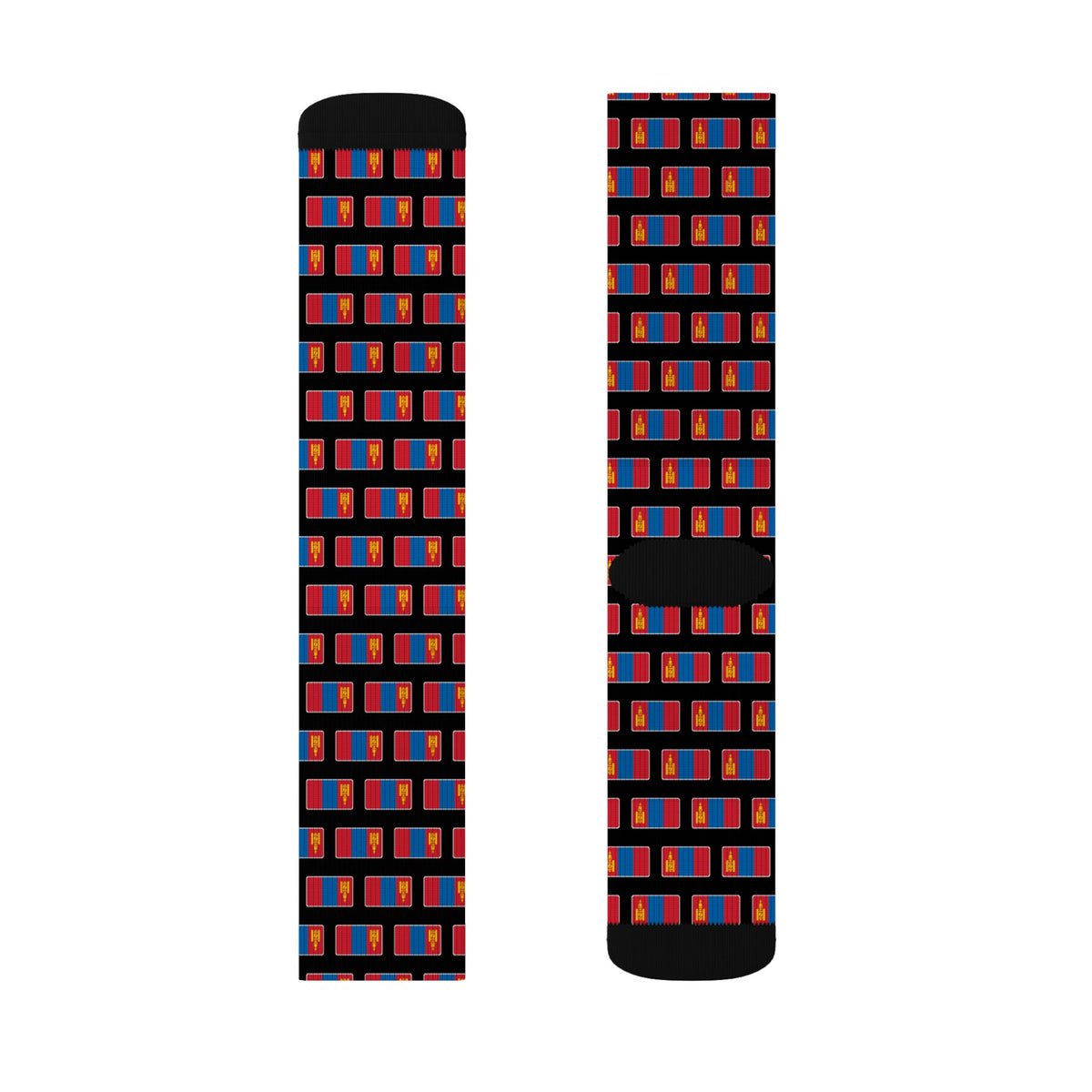 Mongolia Mission Flag Socks