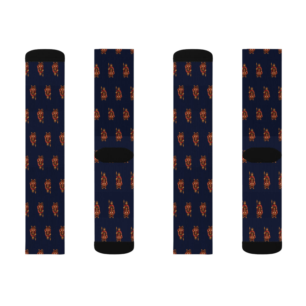 Morianton Brick Chess crew socks by Weak Things view 2