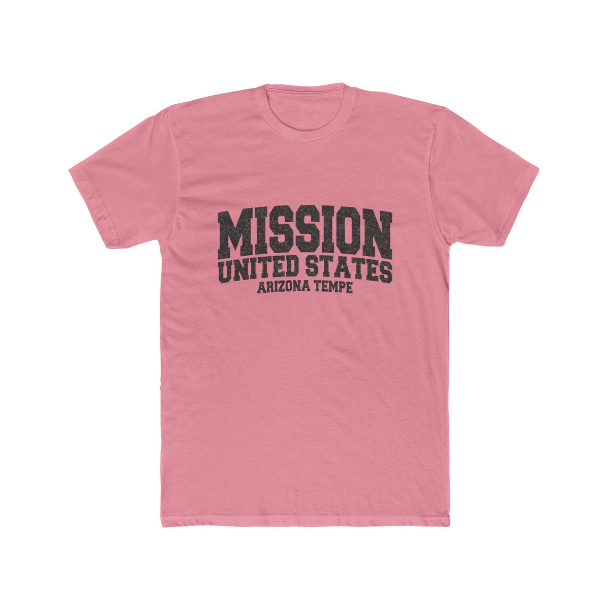 Arizona Tempe Mission T-Shirt in Solid Light Pink, front view