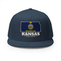 Kansas Wichita Mission Flag Map Trucker Hat