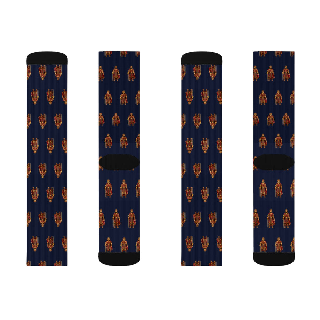 Coriantumr (Nephite Dissenter) Brick Chess crew socks by Weak Things view 2