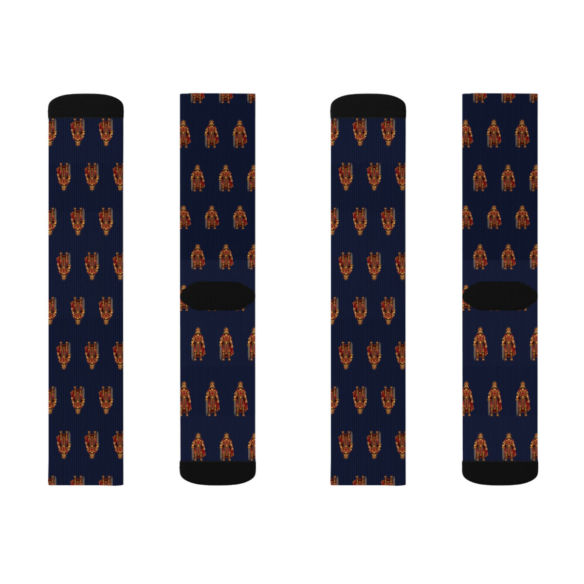 Coriantumr (Nephite Dissenter) Brick Chess crew socks by Weak Things view 2