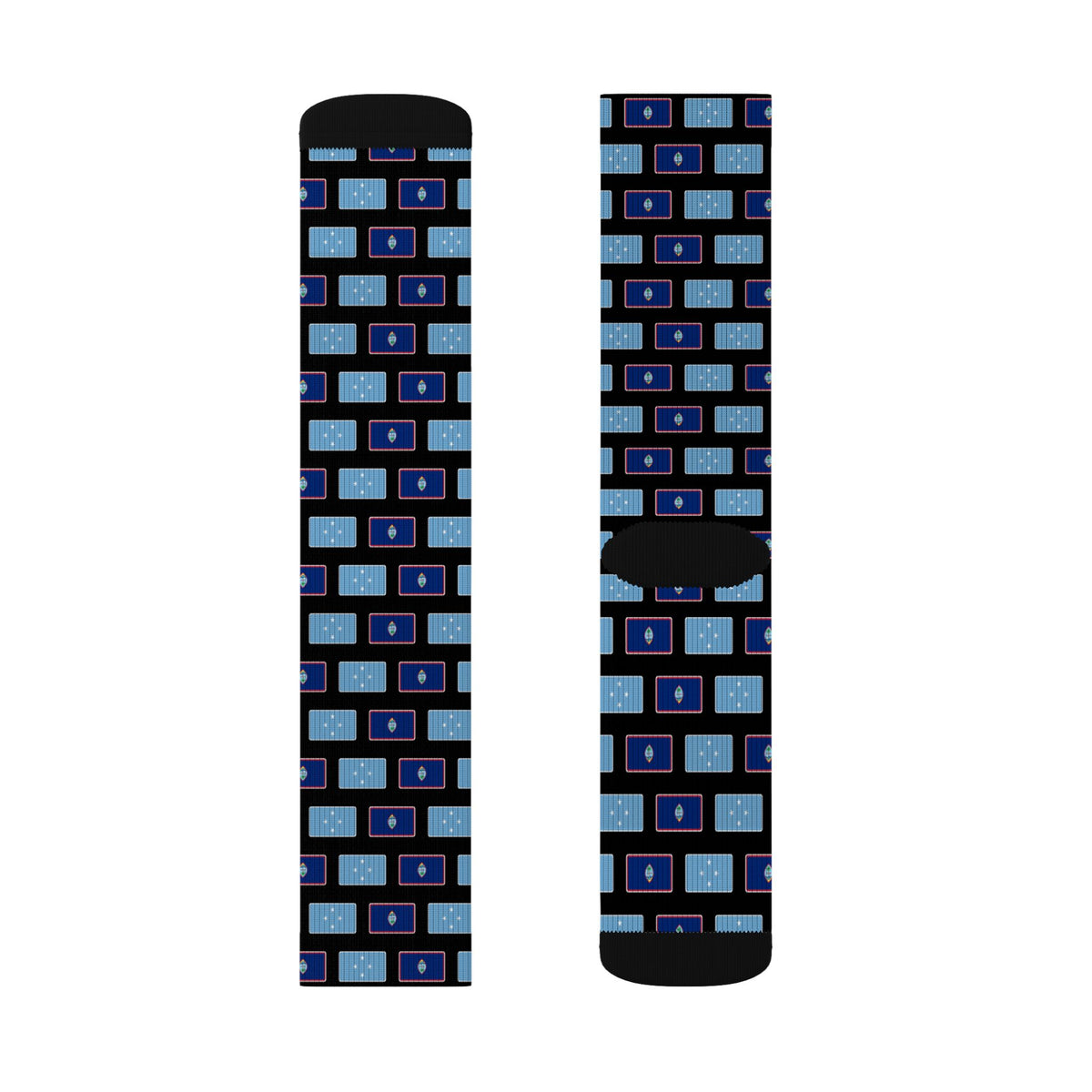 Micronesia Guam Mission Flag Socks