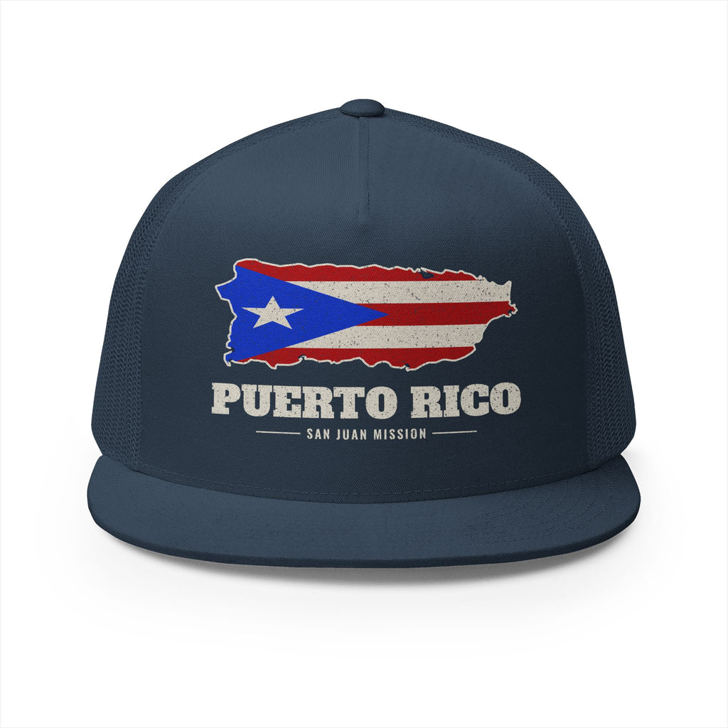 Puerto Rico San Juan Mission Flag Map Trucker Hat
