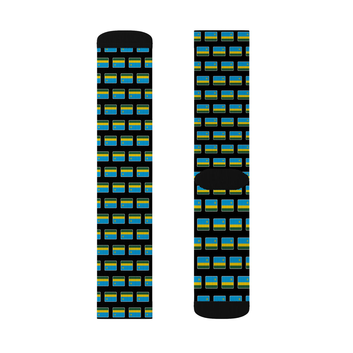 Rwanda Mission Flag Socks