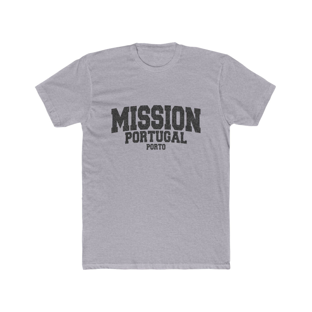 Portugal Porto Mission T-Shirt in Heather Grey, front view
