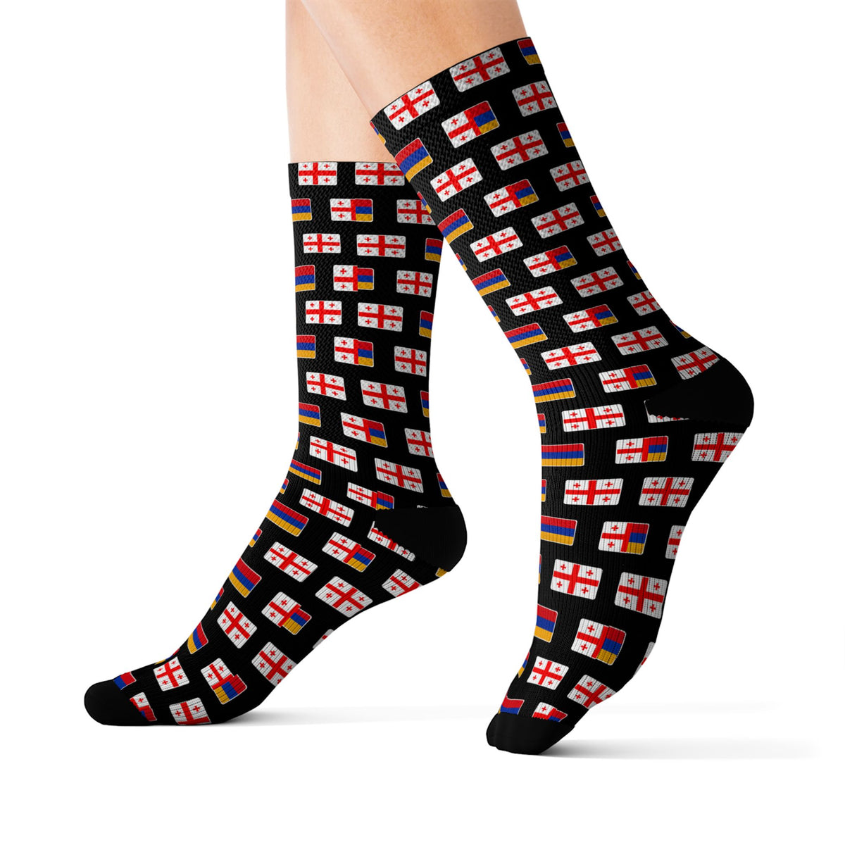 Armenia/Georgia Mission Flag Socks