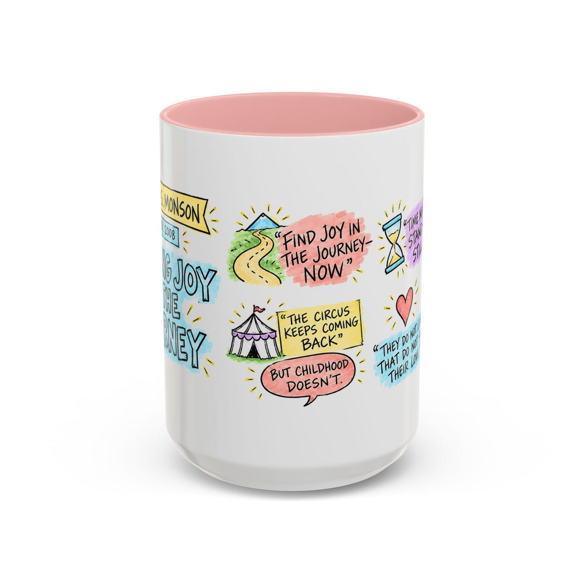 Finding Joy in the Journey Sketch Note Mug — Thomas S. Monson