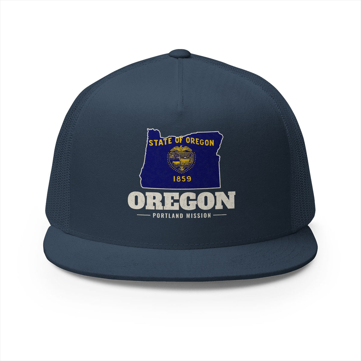 Oregon Portland Mission Flag Map Trucker Hat