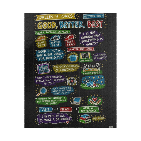 Good, Better, Best sketch note puzzle