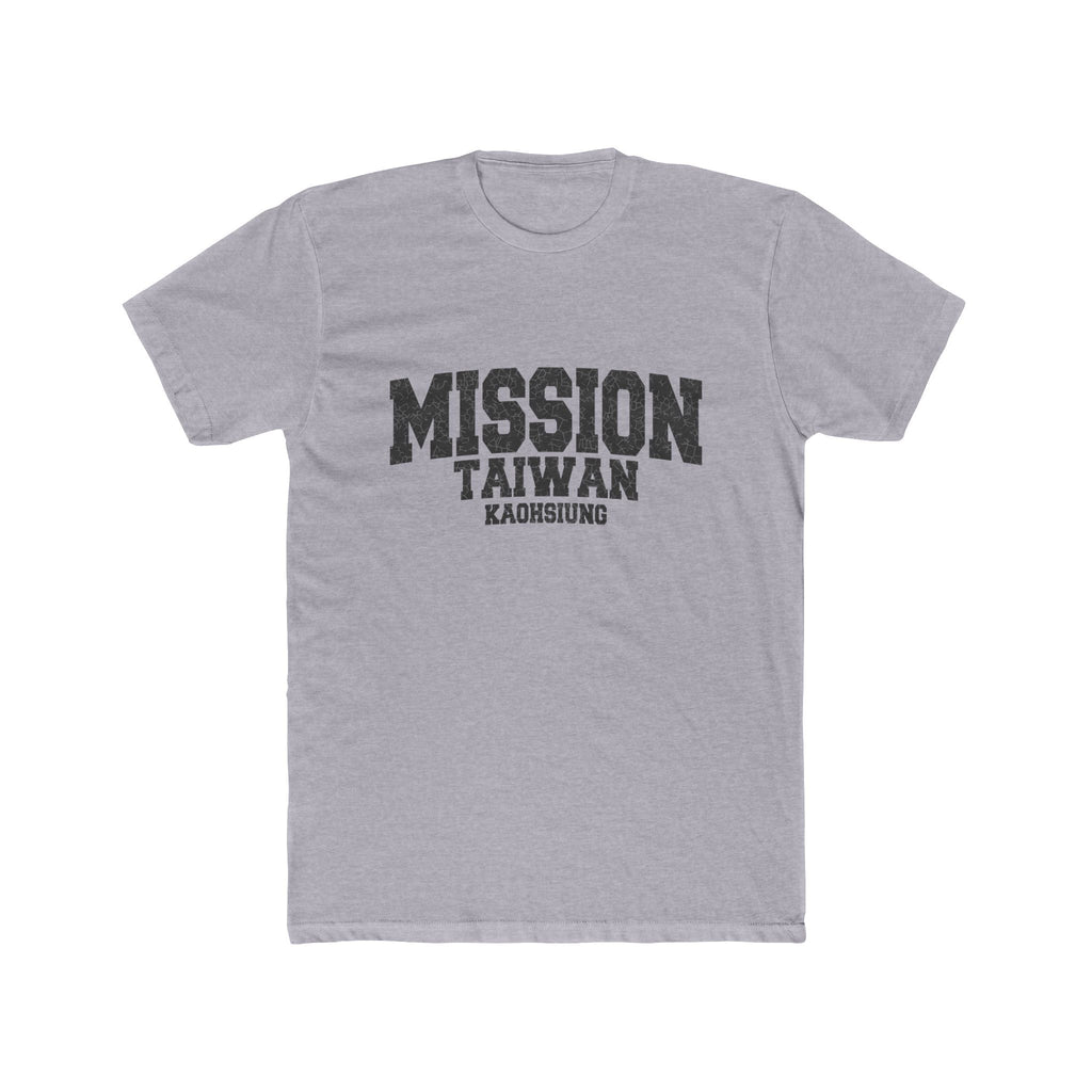 Taiwan Kaohsiung Mission T-Shirt in Heather Grey, front view