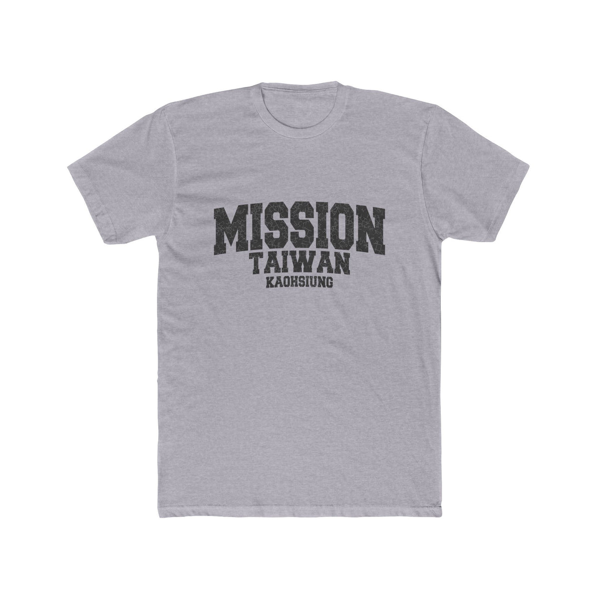 Taiwan Kaohsiung Mission T-Shirt in Heather Grey, front view