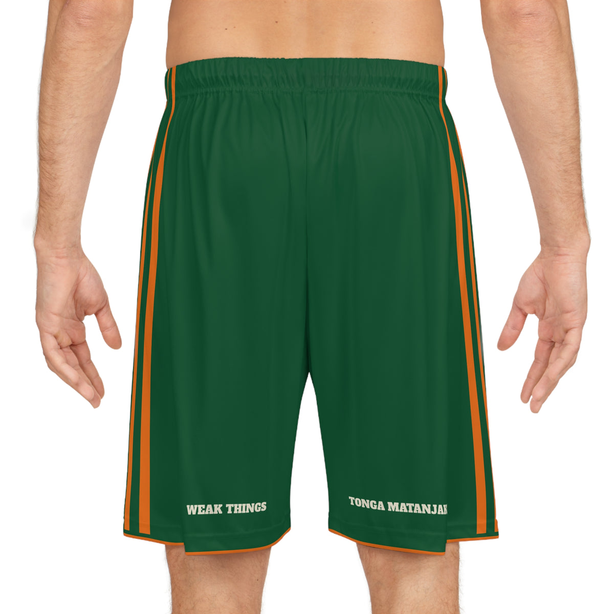 Madagascar Antananarivo North Mission Basketball Shorts, worn, back view